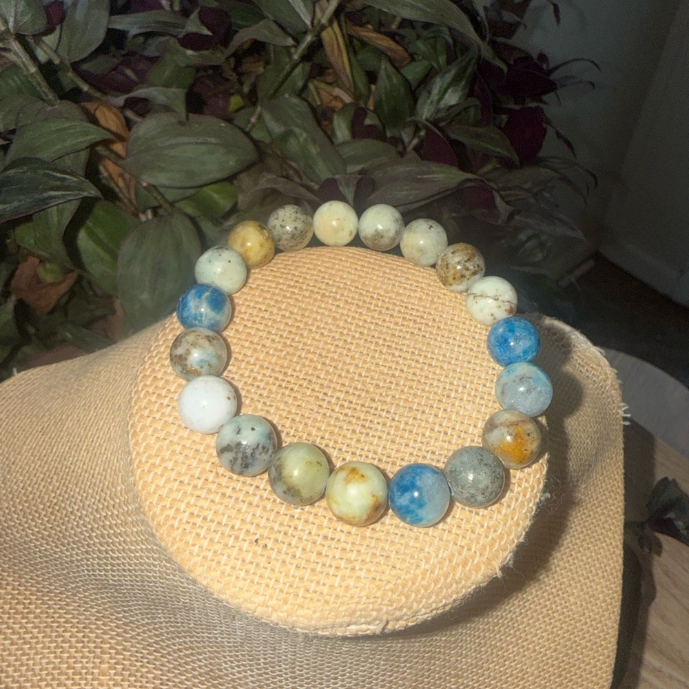 High quality bright Dark blue mix color  Azurite bracelet